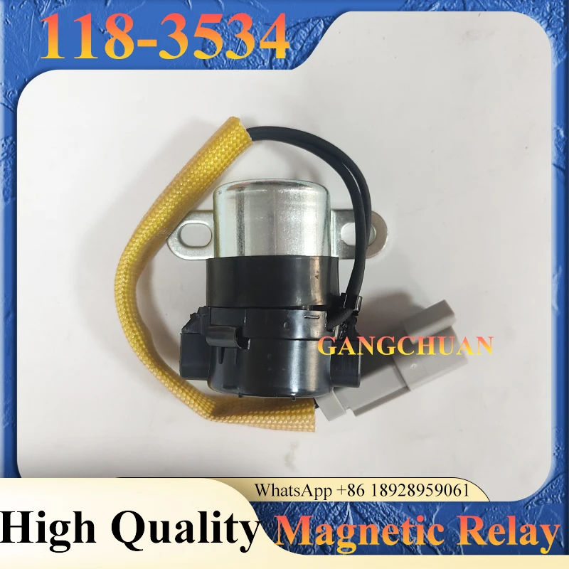 

Excavator Magnetic Relay 24V 125-1302 1251302 118-3534 1183534 for E320B E320C E320D Engine 3516B