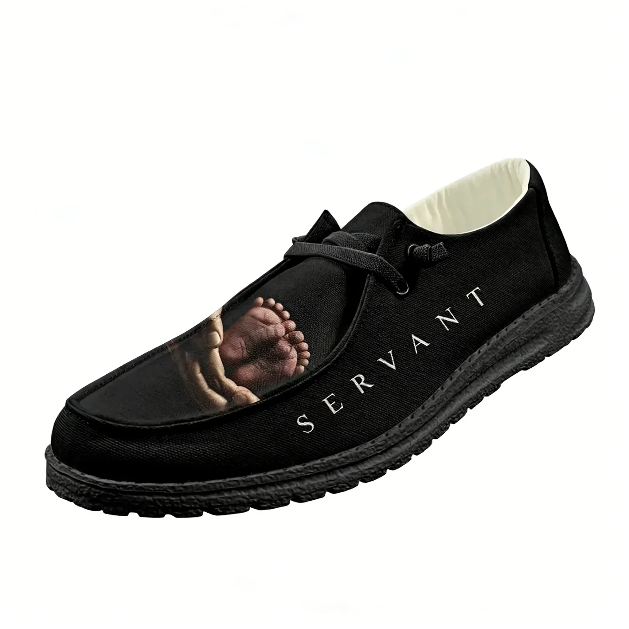 Servant Casual Shoes Mens Womens Flat Footwear Indoor Outdoor Lightweight Shoes Fashion Popular Patterns Customized Shoes