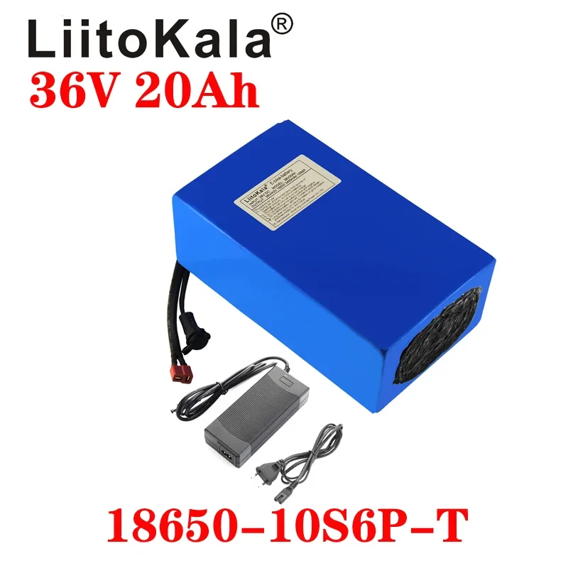 LiitoKala Hot Sale 36V Lithium Battery  20AH Electric Bike  36 V 20ah 1000W Scooter  With 30A BMS 42V2A Charger