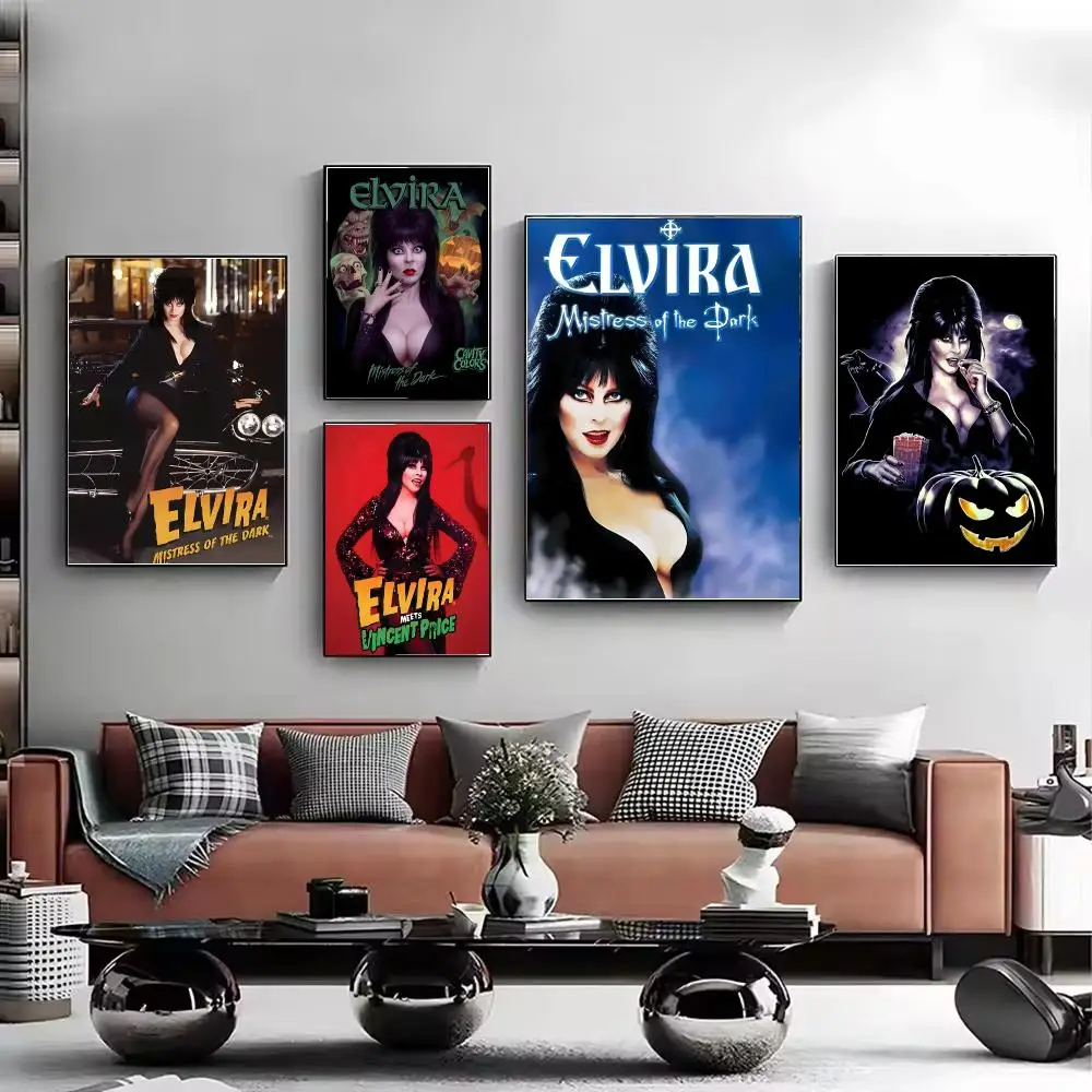 Elvira Mistress of the Dark Poster HD Wall Art Aesthetic Home Decor for Living Room Bedroom Café Office Stylish Gift