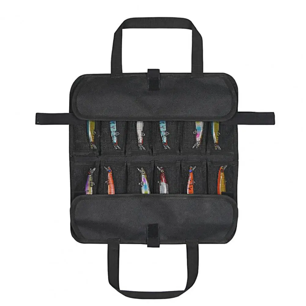 

Fishing Gear Mesh Bag Practical Wear-resistant Oxford Cloth Individual Pocket Fishing Line Bag Outdoor Fishing