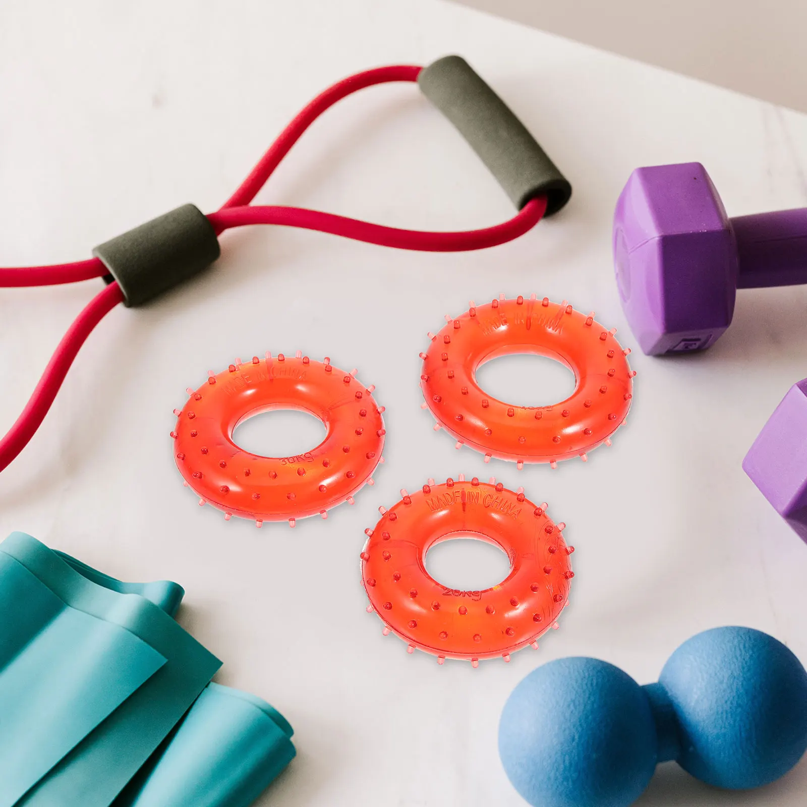 

3Pcs Hand Grip Strengthening Equipment Finger Strength Trainers Hand Grip Exerciser for Muscle Rehabilitation Forearm Strength