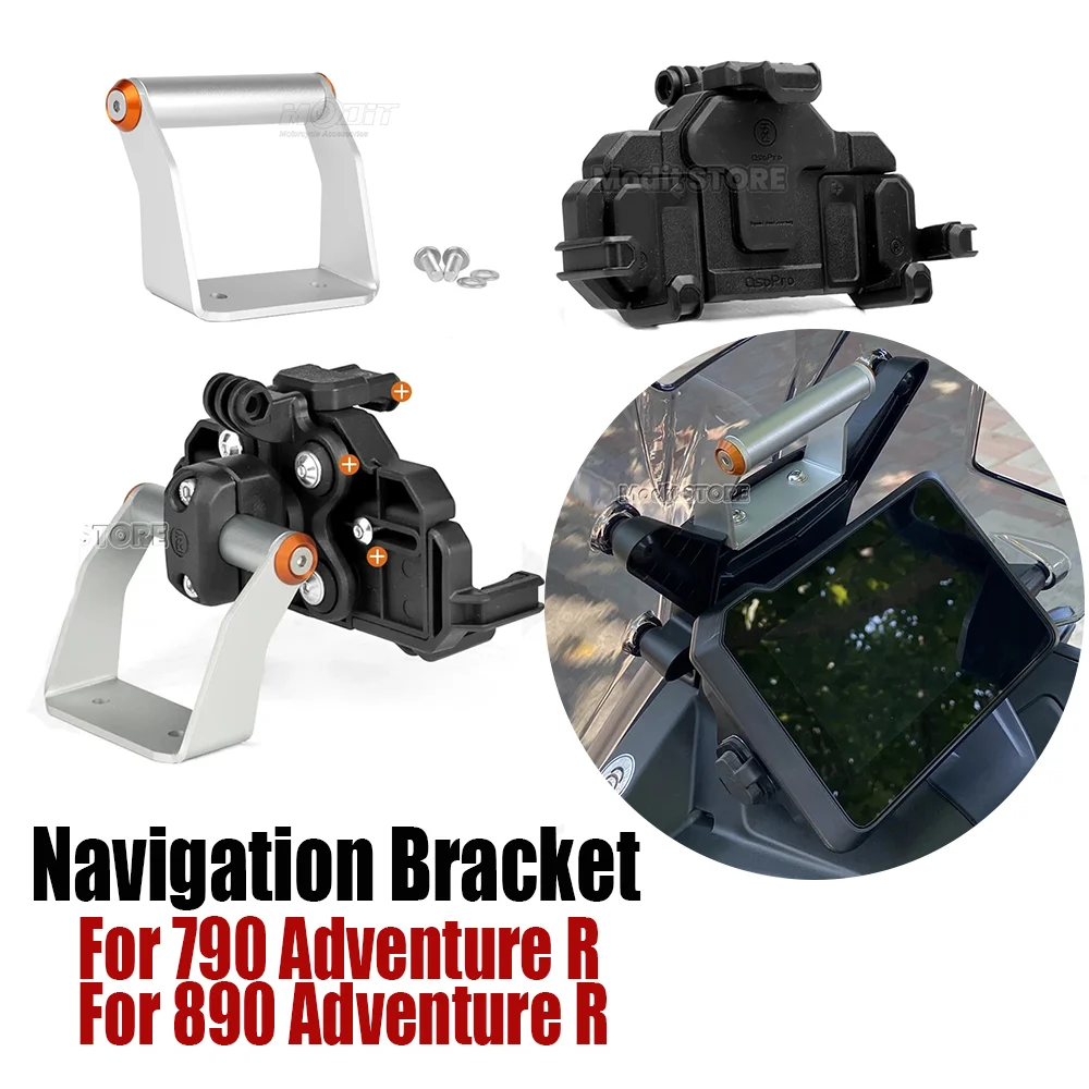 New Motorcycle Navigation GPS Bracket Phone Bracke Accessories For 790 890 Adventure ADV R 890 ADVENTURE Adv R 2023 2024