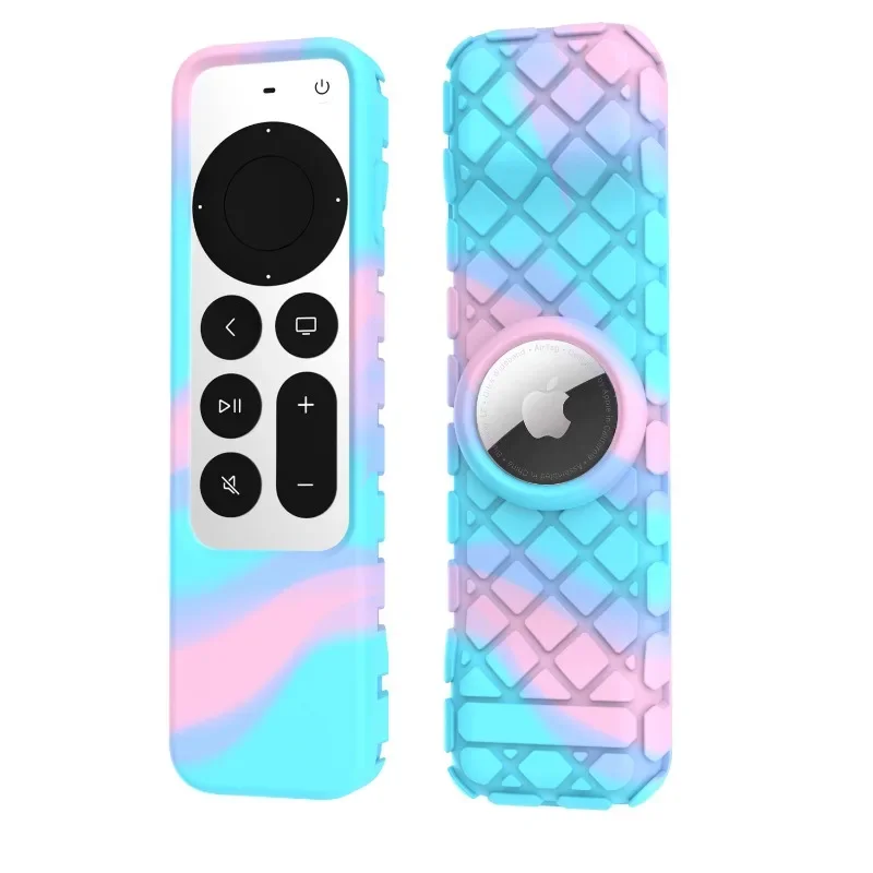 For Apple TV 4K remote control silicone protective case Multi-color skin all-wrapped case wear resistant fall protective case