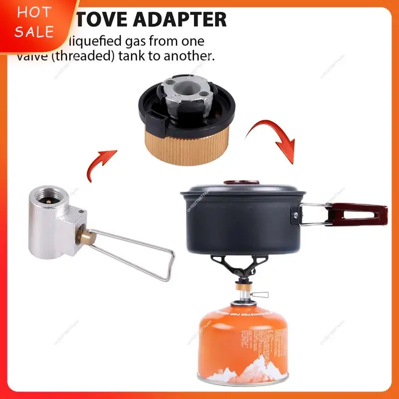 

Conversion Adapter Camping Gas Stove Adaptor Valve Canister Gas Convertor Shifter Refill A62X
