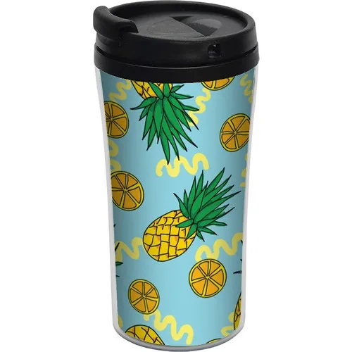 ALLMUG Inner-Outer Plastic Thermos-Pineapple