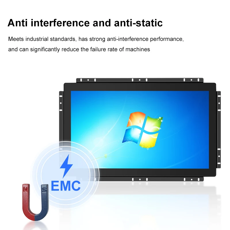 جزءا لا يتجزأ من 21.5 "3.8" 27 بوصة بالسعة اللمس LCD شاشة تعمل باللمس لوحة مسطحة تفاعلية مع واجهة DVI للخزانة #3