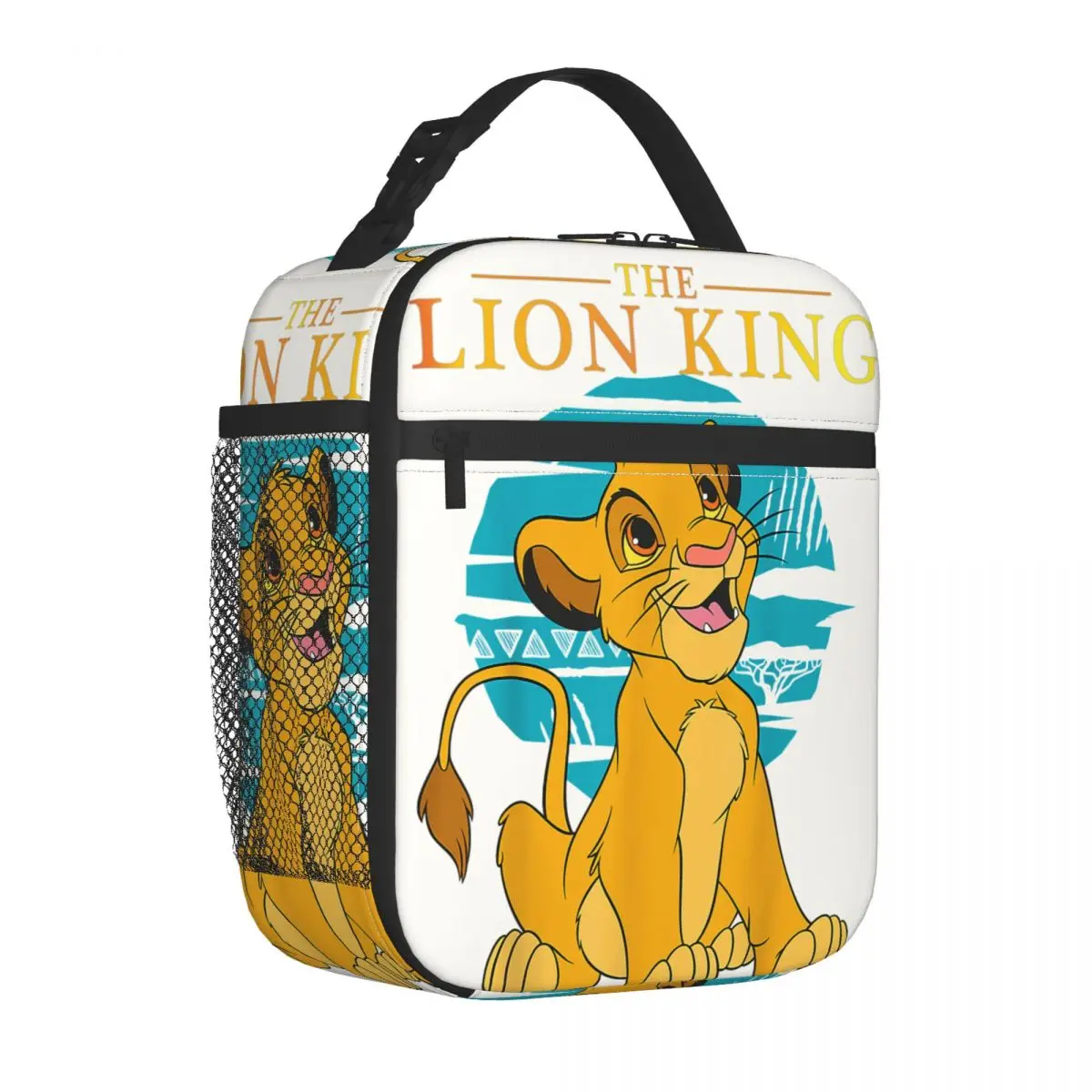 Young Retro Simba Happy Blue Classic Lunch Container Disney｠The Lion King｠Film For Girls Handheld For Outdoor Lunch Boxes