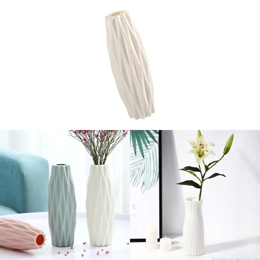 581C Farmhouses Faux Ceramics Vases for Dining Table Centerpieces Home Decoration