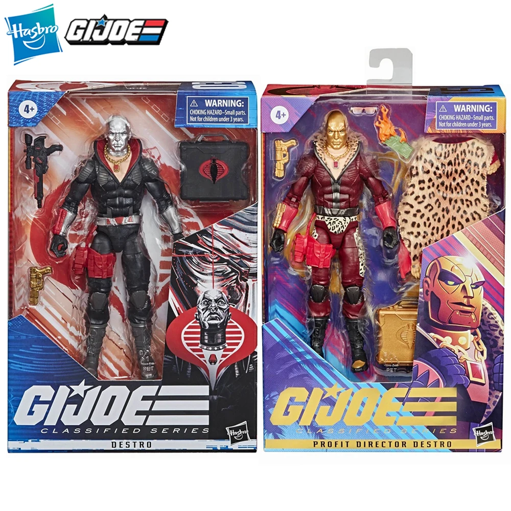 [In-Stock] Hasbro G.I. Joe Classified Series Destro & Profit Director Destro 6-inch-scale Collectible Action Model Figure Toys