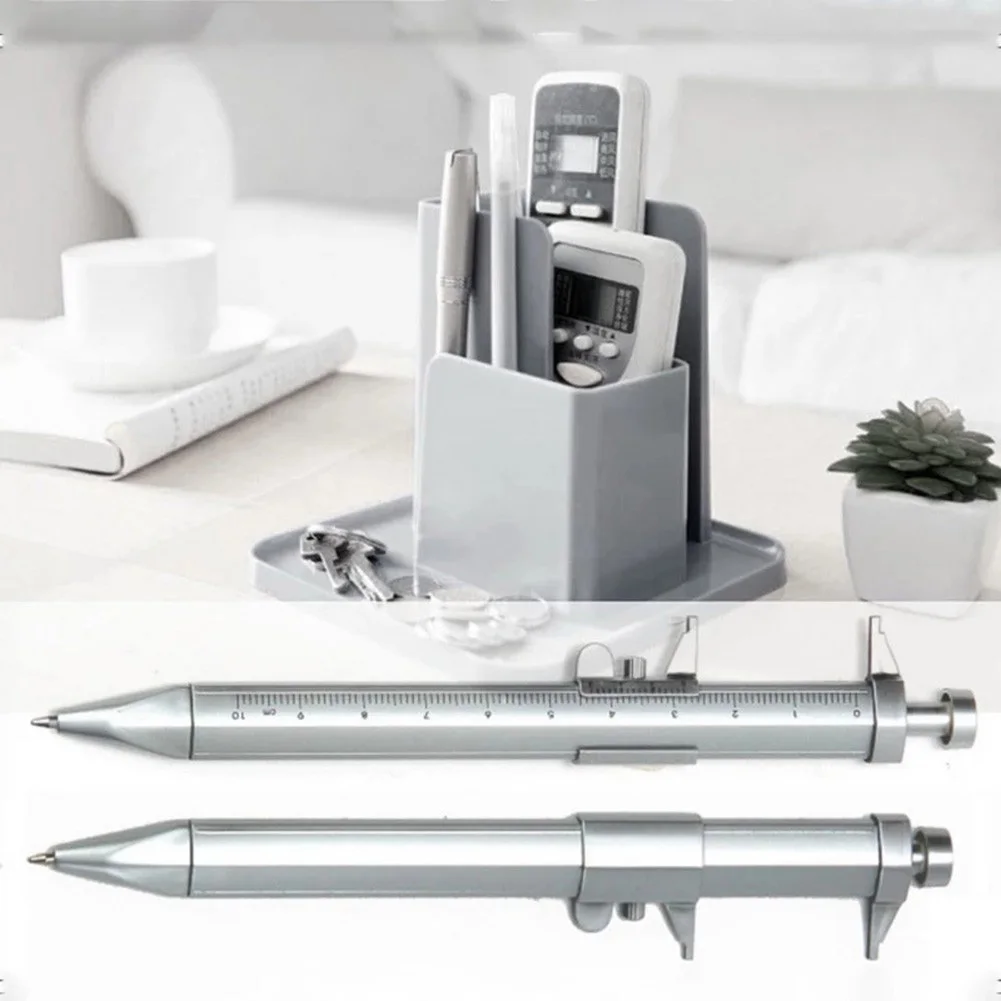 Lightweight 8g Multifunction Gel Pen 0.5mm with Vernier Caliper Engraved Scale 0-100mm for School Projects and Office Tasks