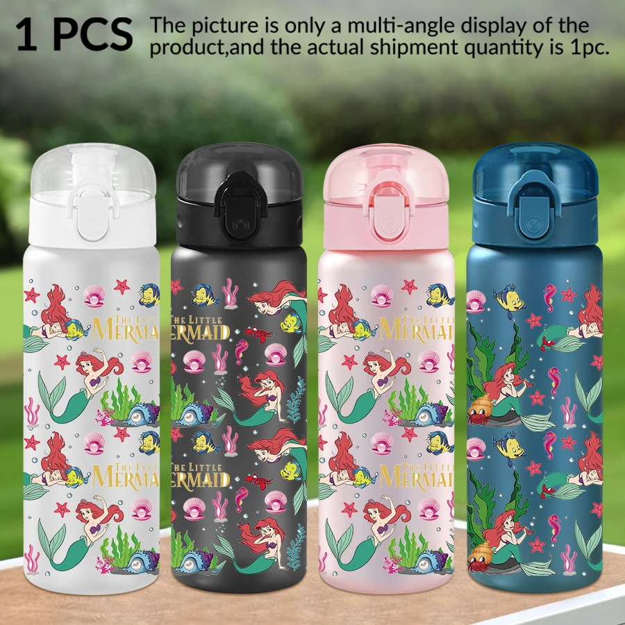 

1Pc Disney Mermaid Sea Life Pattern 26oz Plastic Water Bottle Outdoor Sports Water Cup Birthday/Homecoming Gift