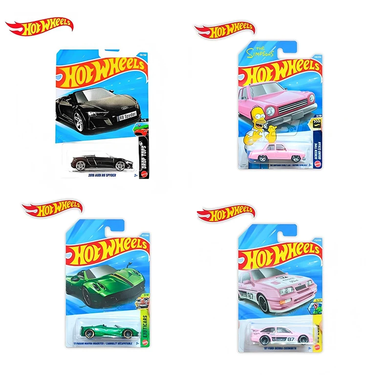 

Коллекционные металлические модели автомобилей Hot Wheels 2026 E CASE: Pagani Huayra Roadster 87, Ford Sierra Cosworth, масштаб 1/64