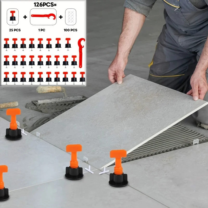 Floor Tile Leveling System Clips Spacers Porcelain Ceramic Leveler Kit For Tile Laying Wall Fixing Construction Tools