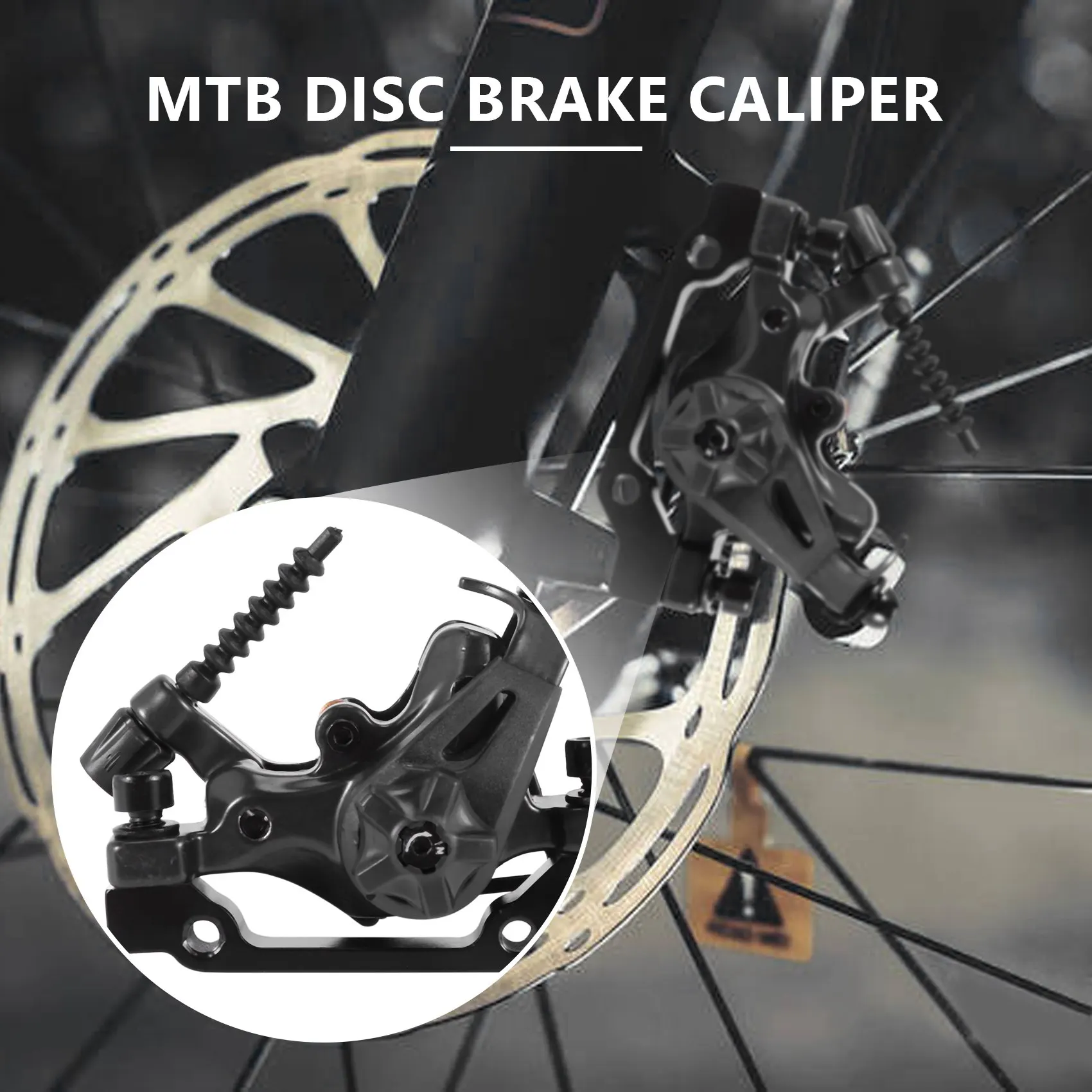 

AEB0-Комплект механических дисковых тормозов для велосипедов XC MTB: передний и задний тормозные калиперы, двухпоршневые, с быстросъемным креплением