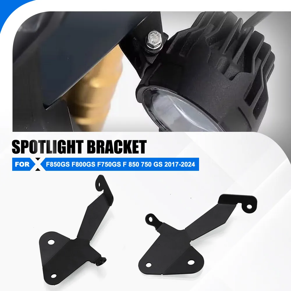 

For BMW F850GS F800GS F750GS F 850 750 GS 2017-2024 Fog Light Auxiliary Bracket Driving Lamp Spotlight Bracket Holder Spot Light