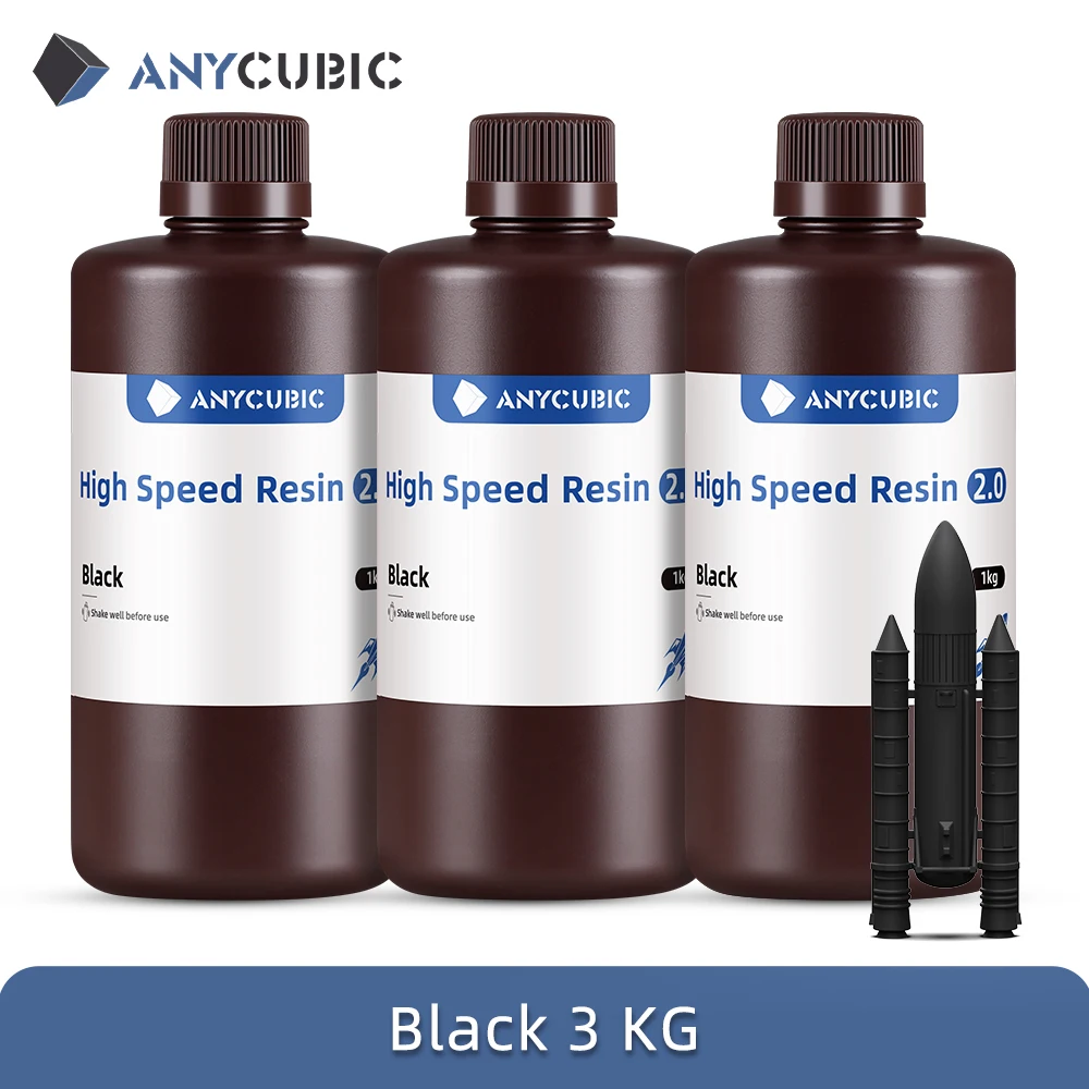 ANYCUBIC 3 STKS Hoge Snelheid Hars 5X Snellere Afdruksnelheid Lage Viscositeit UV Hars voor Photon Mono M7 Max LCD 3D Printer