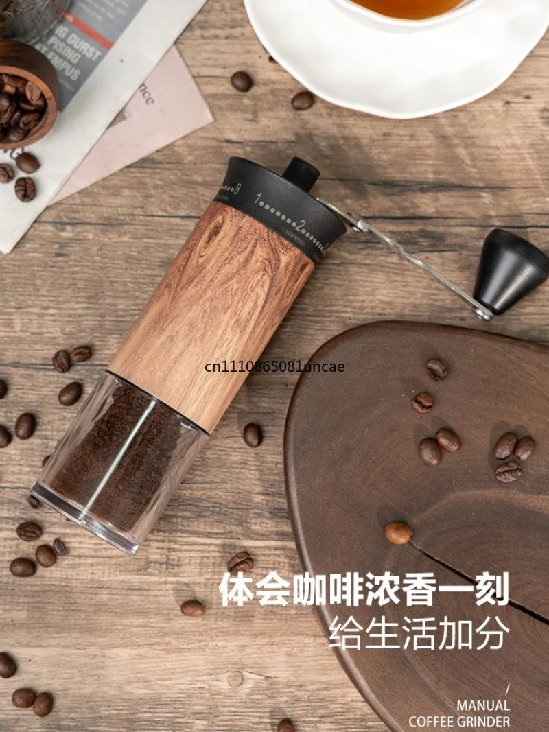 Portable Hand Crank Coffee Grinder External Adjustable Manual Coffee Bean Mill Home Coffee Tool