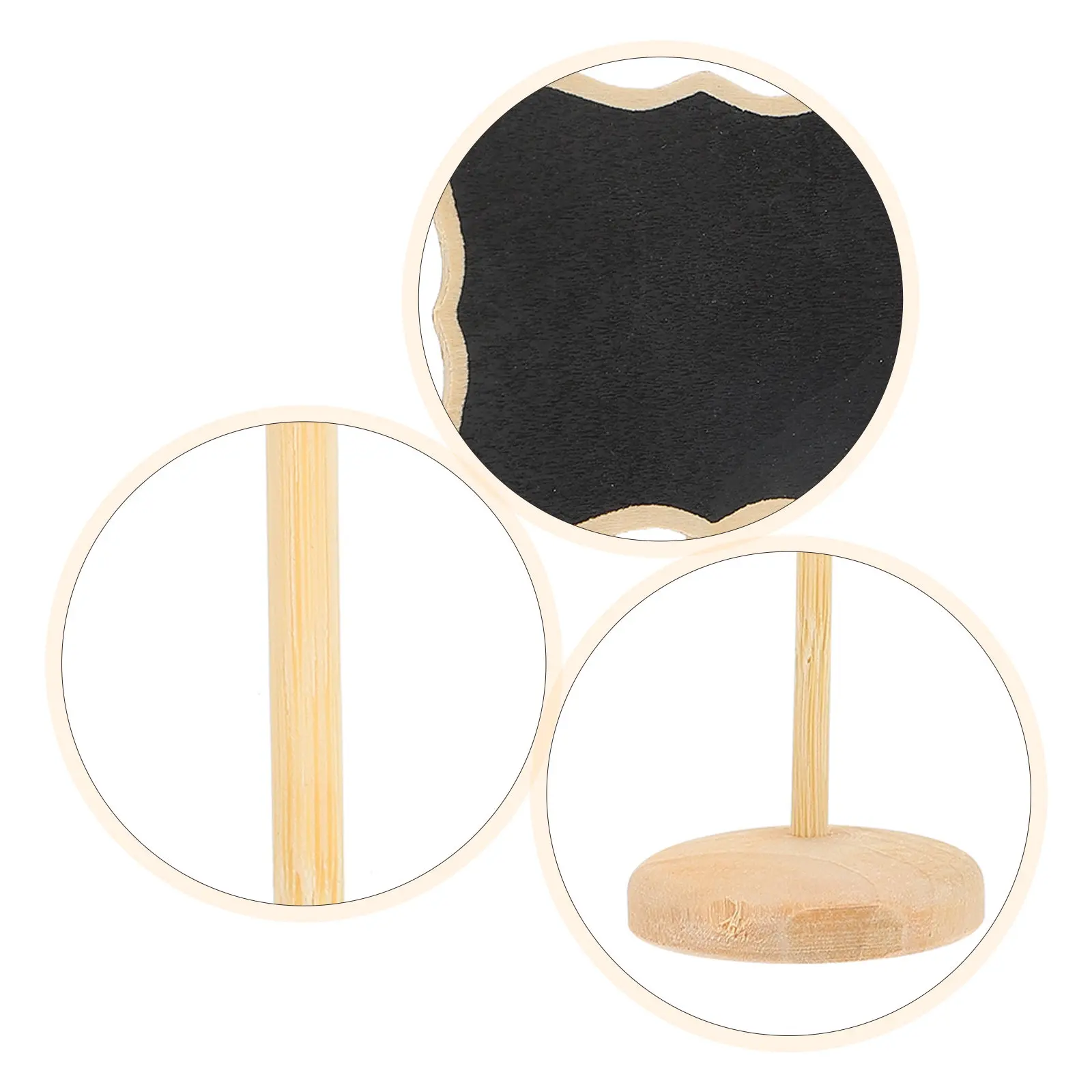 

10Pcs Mini Chalkboard Message Board Signs Erasable Reusable Portable for Home Office Wedding Decor Mini Blackboard Sign