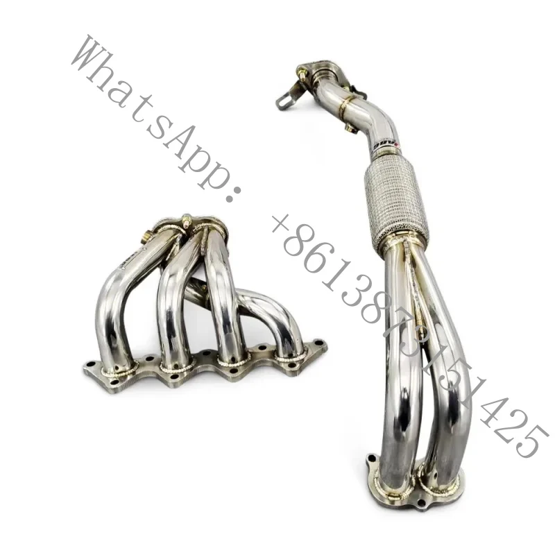 Suitable Lancer 1.8 2.0 2009-2015 Stainless Steel Exhaust Manifold and Exhaust Downpipe Front Pipe Retrofit