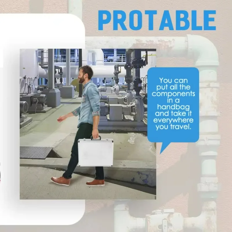 عالية الدقة اختبار بالموجات فوق الصوتية تدفق متر اليد مقياس التدفق بالموجات فوق الصوتية للمياه