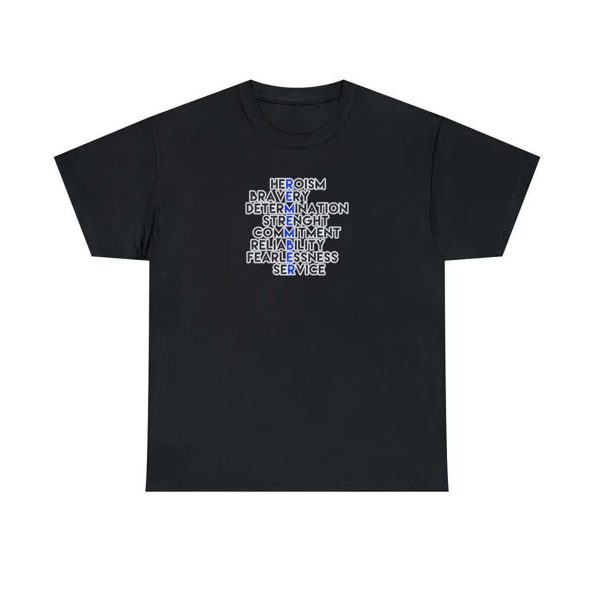 

Remember Thin Blue Line Cotton T Shirt