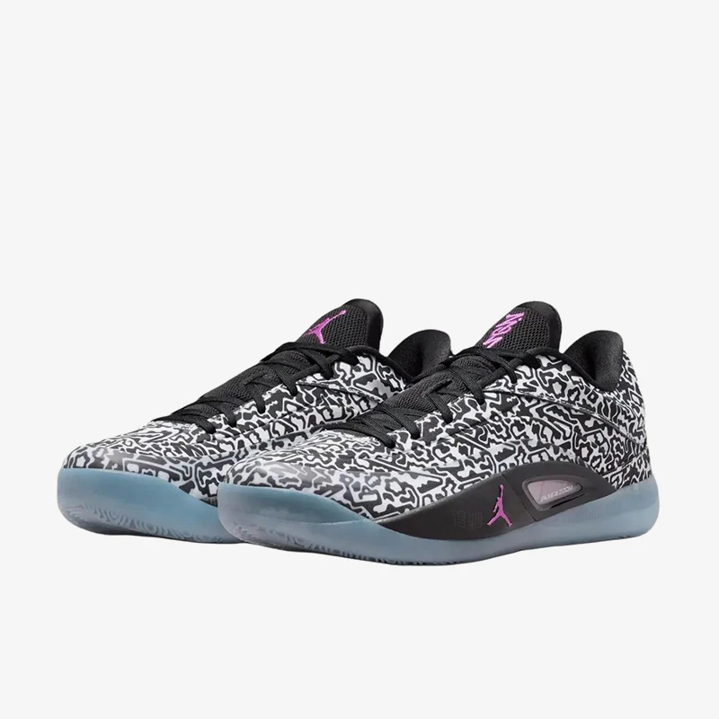 Nike genuine JORDANLuka2 new men's black and white practical basketball shoes FD0591-001