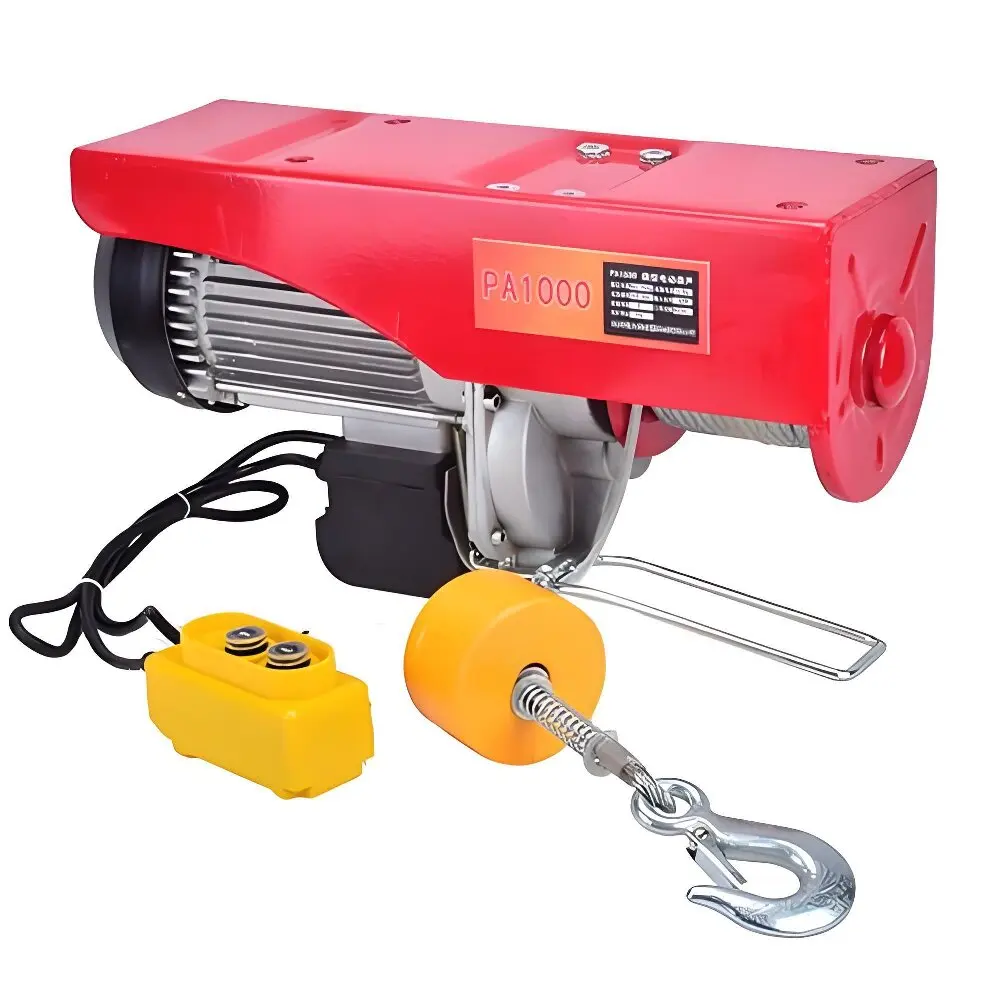 Directly From the Manufacturer Electric Mini Hoist with Wire Rope Sling Available in 220V and 380V Voltage Options