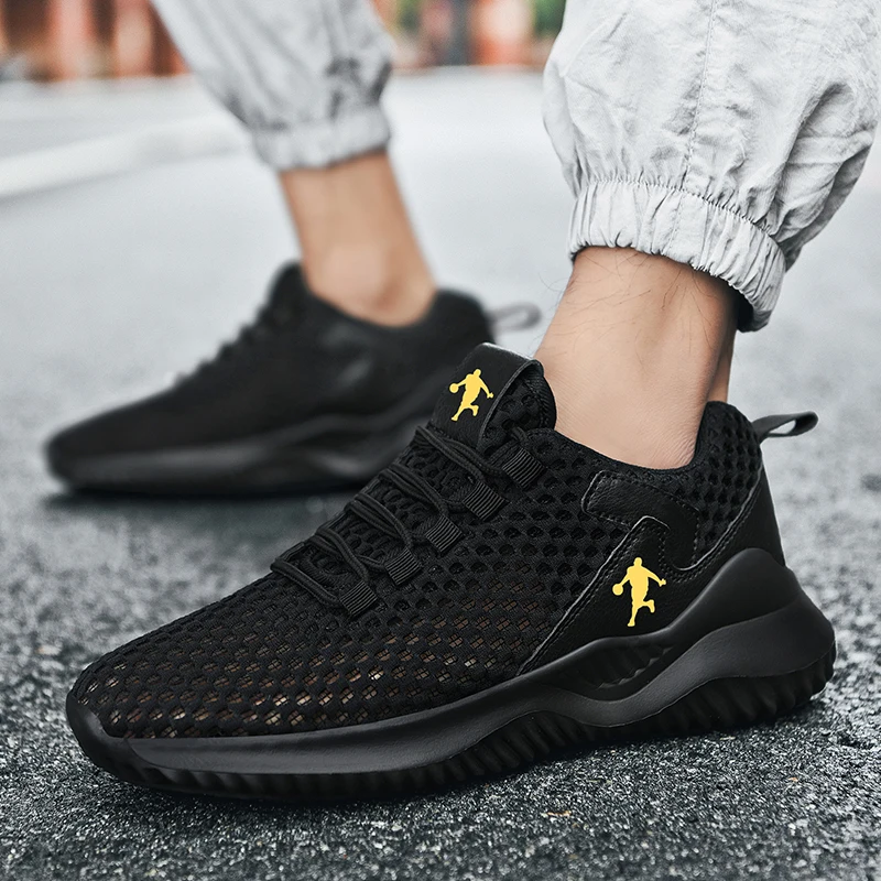 New Arrival Cheap Black Sneakers for Men Bretahable Mesh Mens Running Shoes Outdoor Walking Shoes Trainers Men zapatillas hombre