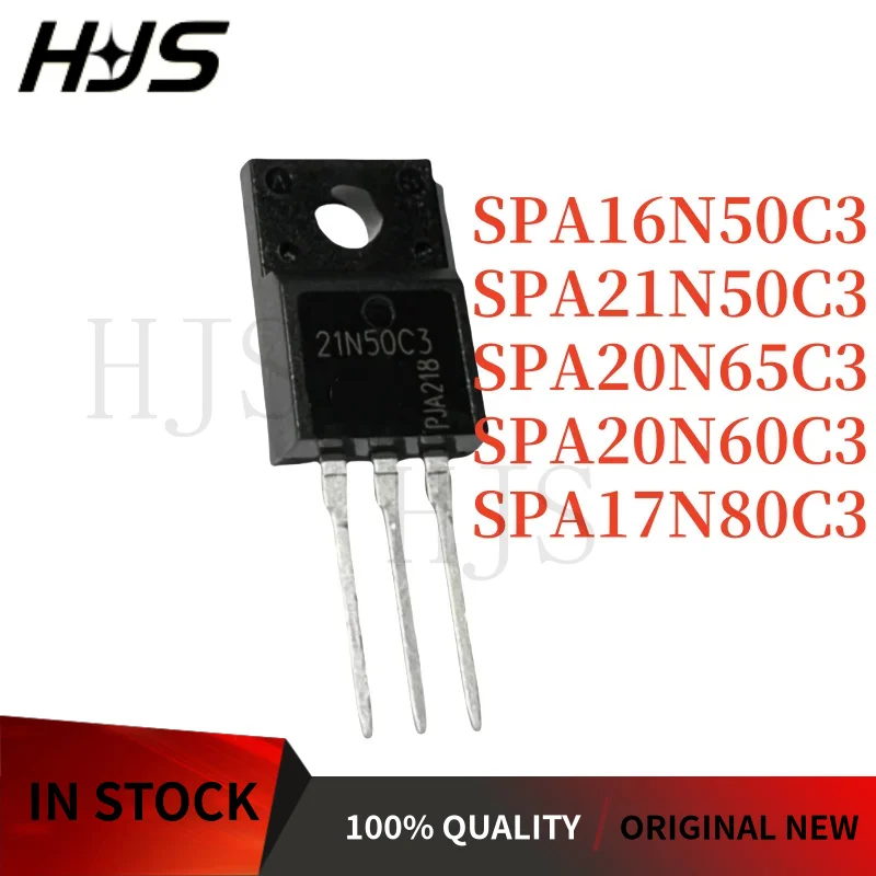 5pcs 20N65C3 SPA20N60C3 TO-220F 20N60C3 SPA20N60 SPA16N50C3 16N50C3 SPA17N80C3 17N80C3 SPA20N65C3 SPA21N50C3 21N50C3