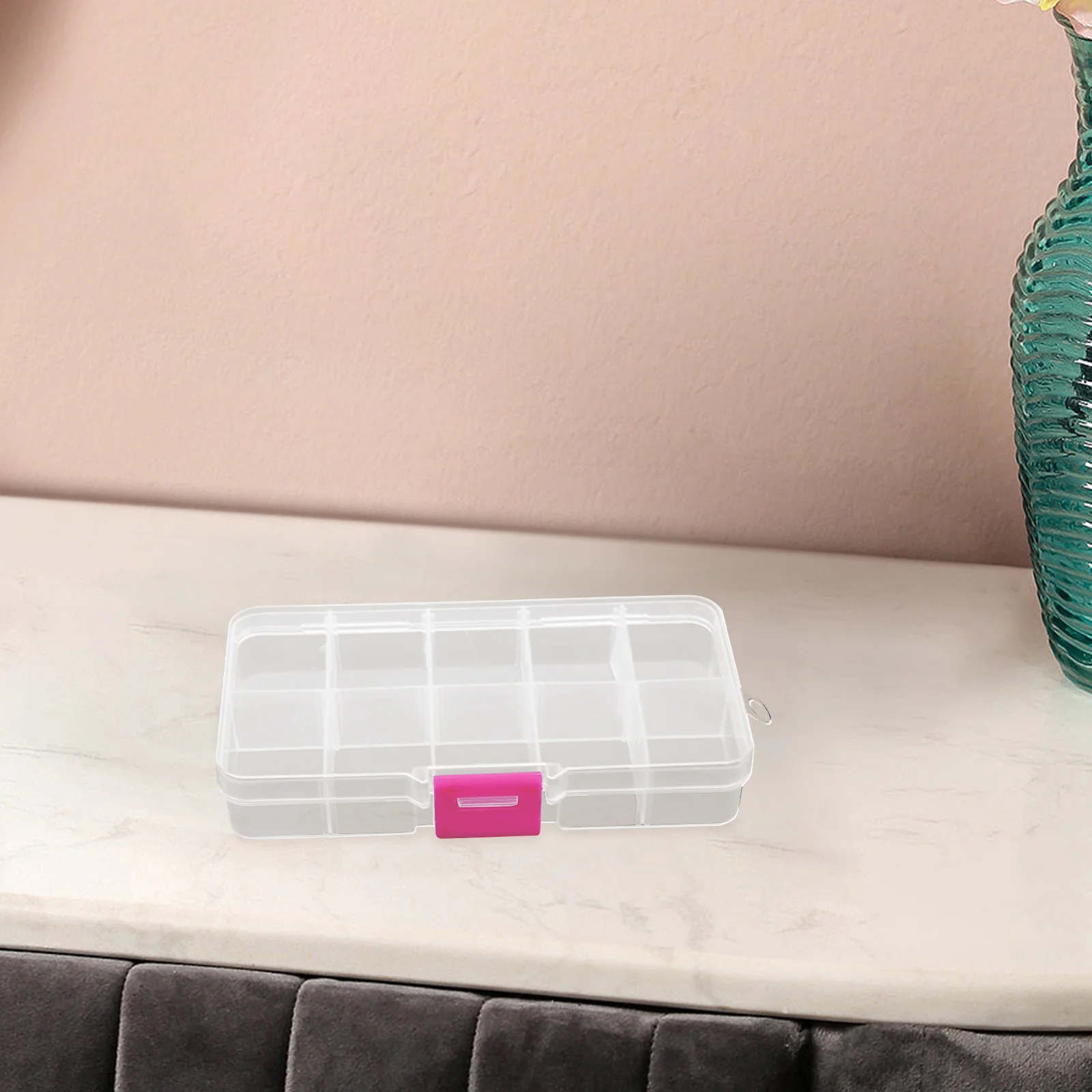 

4 шт. маленькая коробка для хранения ювелирных изделий из полипропилена, многоразовые прозрачные пластиковые контейнеры с крышками для рукоделия, аксессуары, бусины для офиса