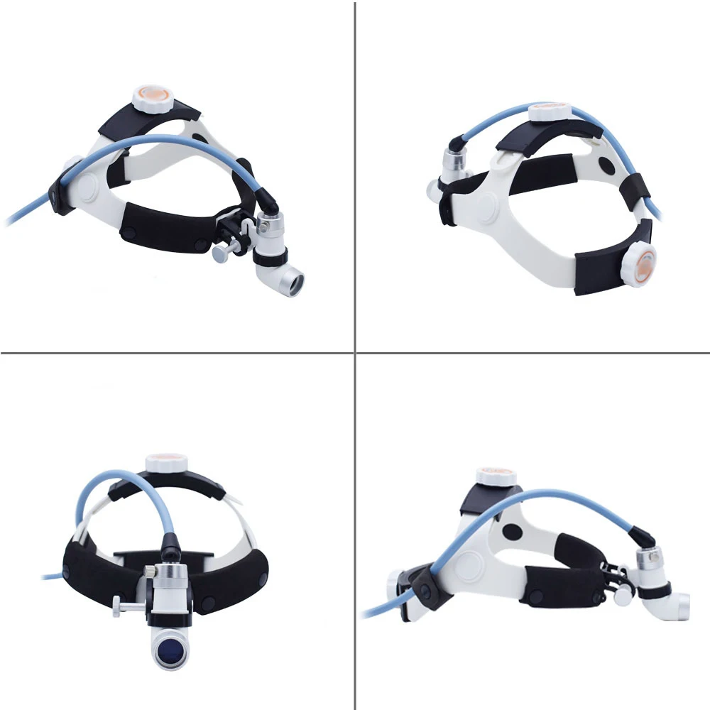 AmywellMED LED fiber optic headlamp medical ent headlight spot size adjustable with cold light source image 4