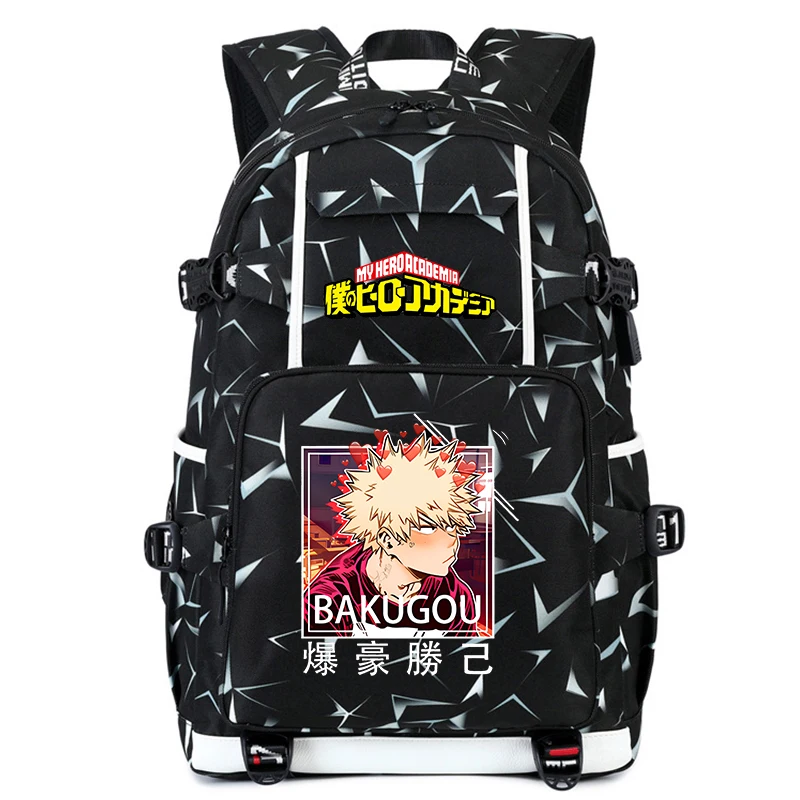 My Hero Academia anime print student school bag casual large capacity backpack youth travel bag back to school gift