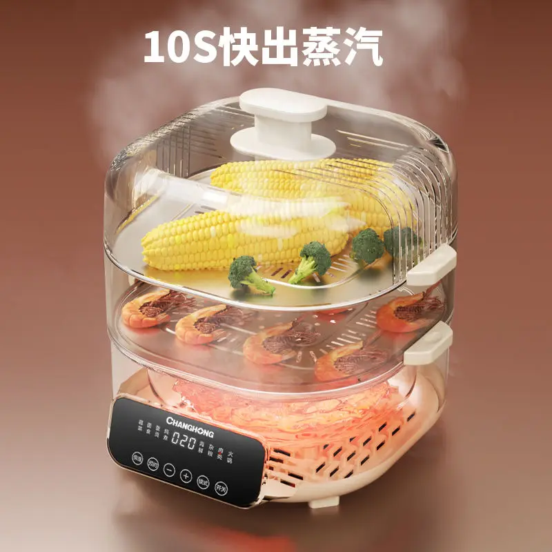 Changhong steaming and cooking integrated pot hot pot electric steamer household large-capacity multi-layer cooking