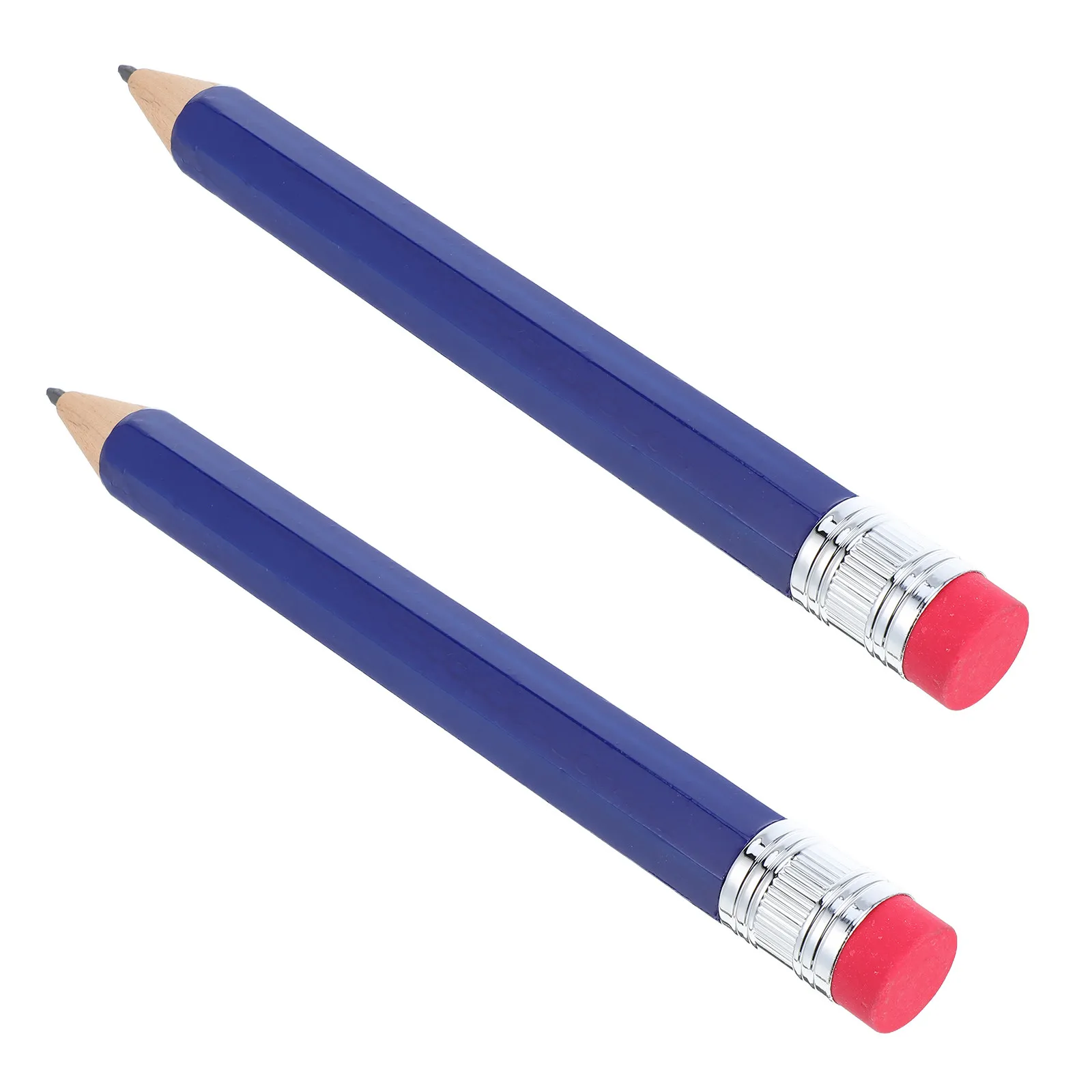 

2Pcs Oversized Wooden Giant Pencil 15.33inch Jumbo Fun Novelty Prop for Photos Cosplay School Display Teachers Office