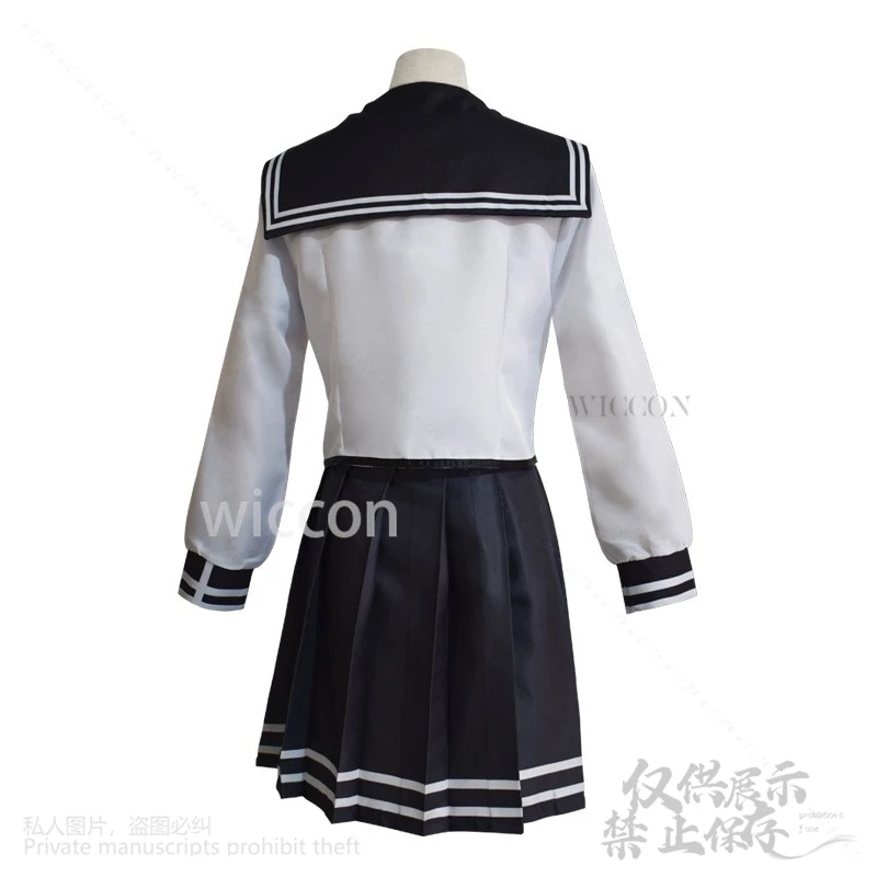 애니메이션 Vtuber 가상 아이돌 Sukoya 코스프레 가나 의상 JK 학교 제복 드레스 로리타 가발 할로윈 크리스마스 맞춤형