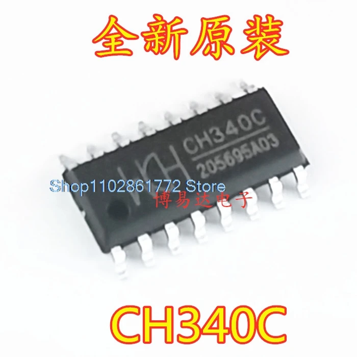 

(10 шт./лот) CH340C SOP-16 USB