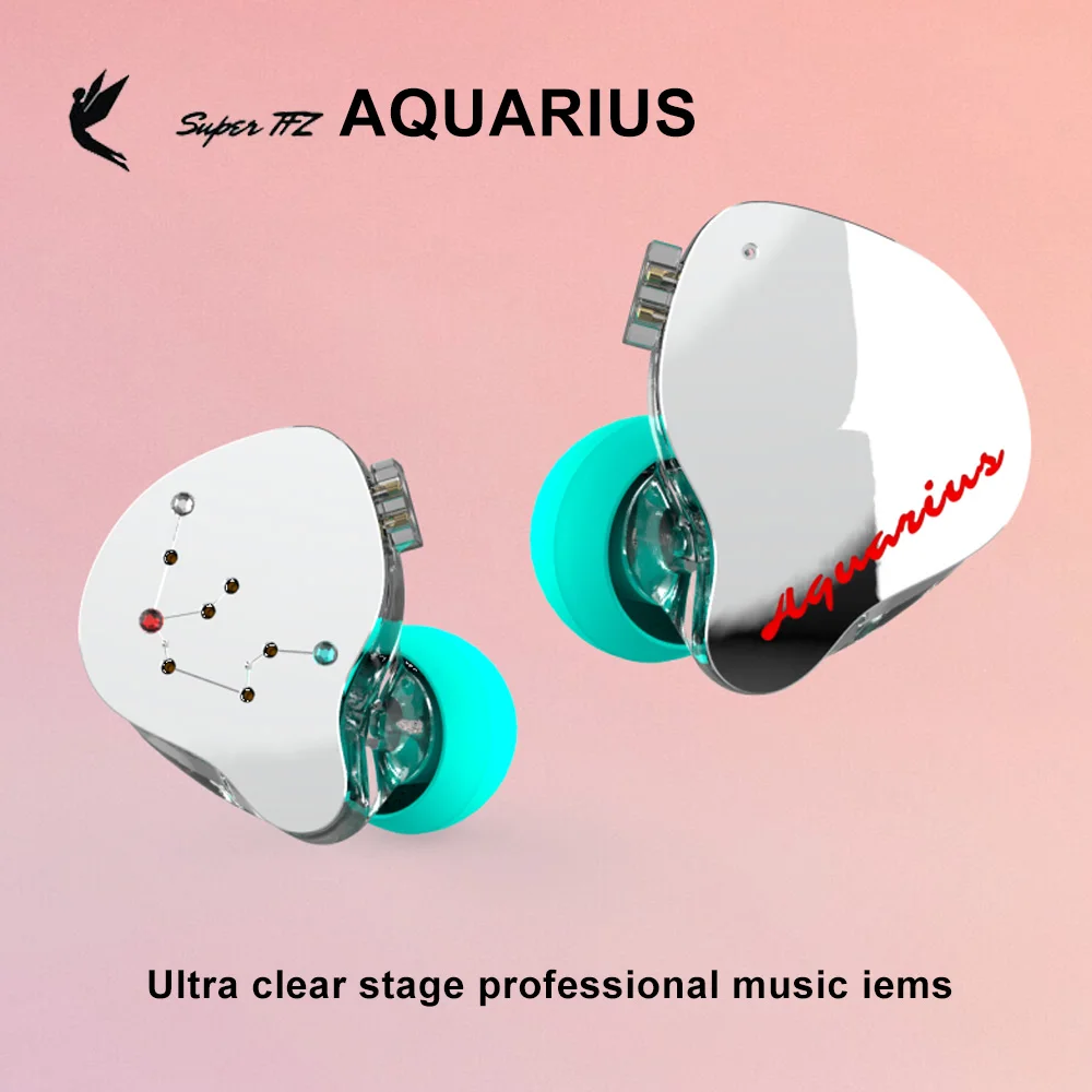 

TFZ SUPERTFZ Aquarius 11.4mm Dual Magnetic Dual Cavity Dynamic In-ear HiFi Monitor Earphones Hd Music DJ IEMS Detachable cable