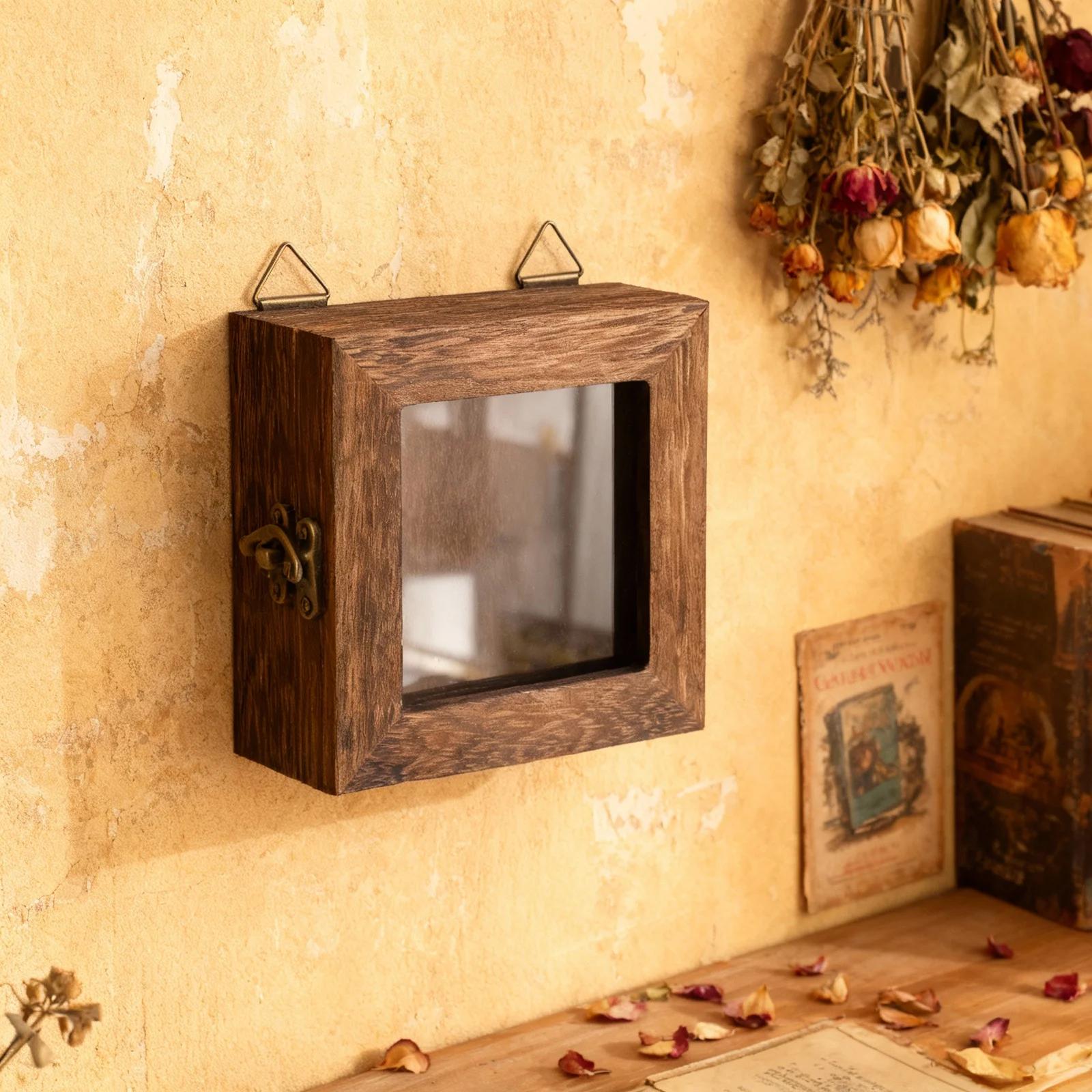 

Insect Display Box Butterfly Specimen Hanging Wall Dried Flower Storage Shadow Display Frame for Home Shop Cafe Decoration