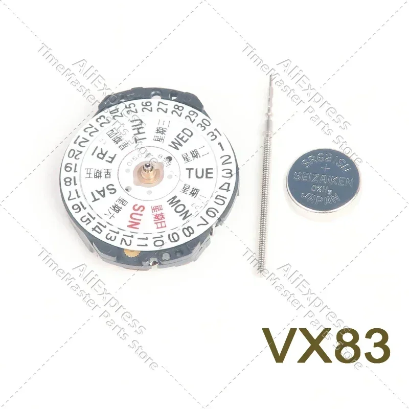 Neue Original VX83E Uhrwerk Elektronische Quarz VX83 Dual Kalender Uhrwerk Zubehör