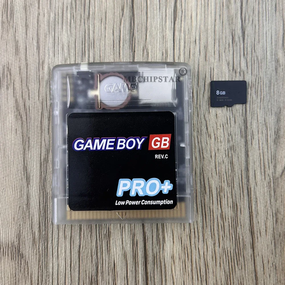 بطاقة ألعاب خرطوشة جديدة 2000 في 1 OS V4 GB Pro/Max لألعاب Gameboy Color لوحدات تحكم GBA SP مع بطاقة TF سعة 8 جيجابايت