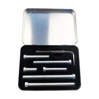 6x Pool Cue Weight Bolts with Storage Box Sturdy 6 Different Sizes Adjustable Pool Cue Attachment Billiard Cue Accessories