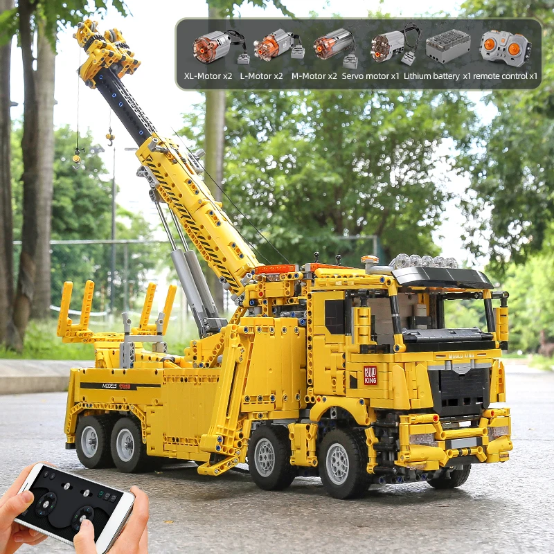 Aplikacja do samochody zabawkowe technicznego 17028 i RC zmotoryzowany Model ciężarówki ratownictwa przeciwpożarowego klocki do budowy murowany