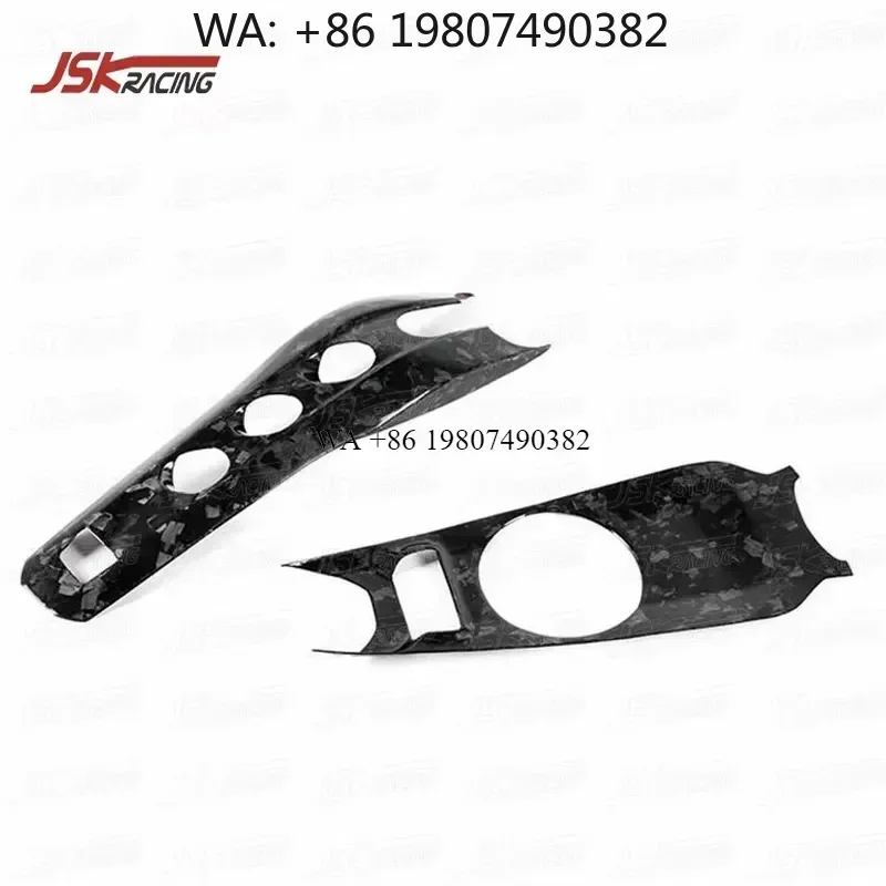 Wmwmnu Forged Carbon Fiber Interior Center Console Cover Trim for 2013-2015 F12 Berlinetta Car Accessories Decoration