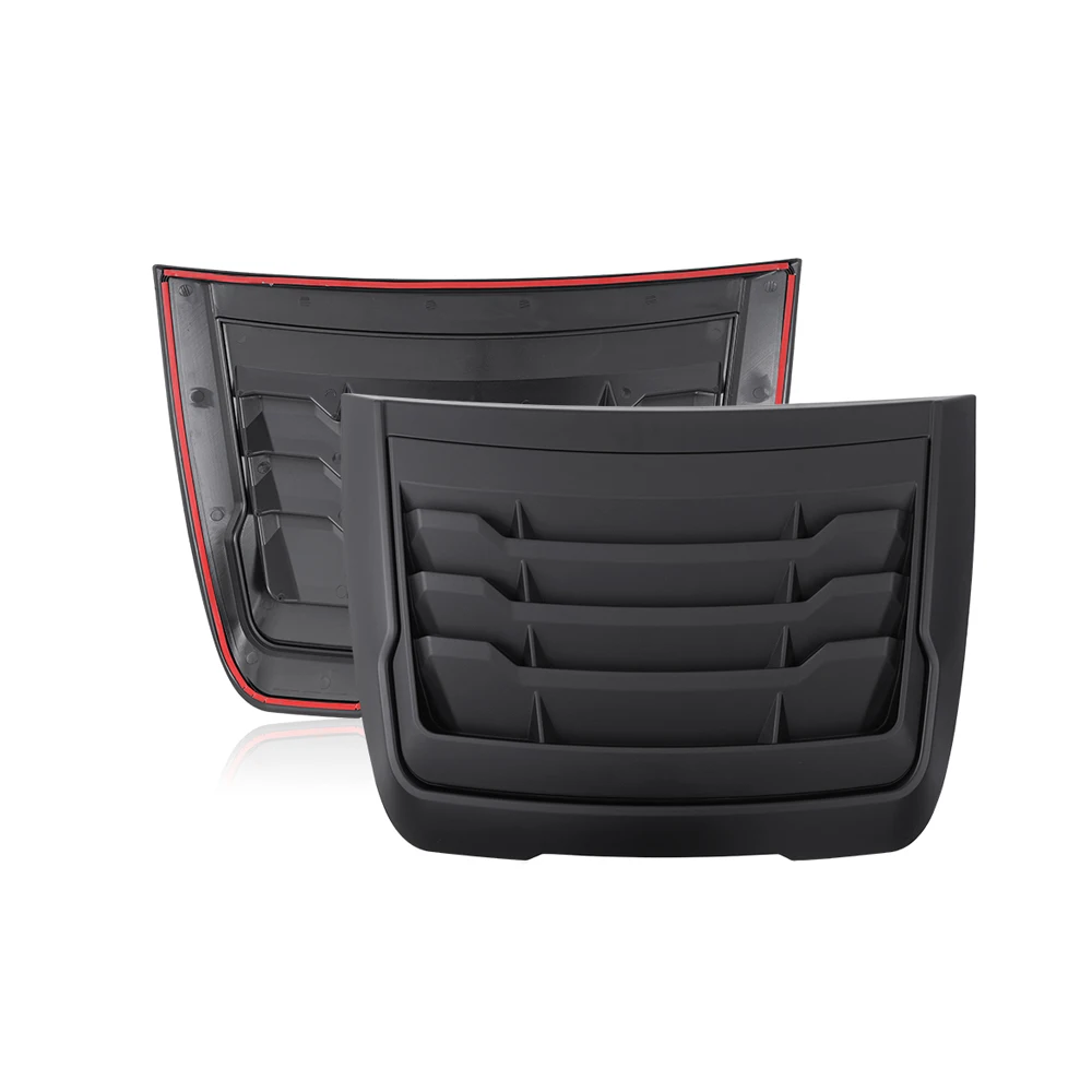 غطاء محرك السيارة الصغير غطاء فتحة التهوية لفورد رينجر T6 T7 T8 رابتو 2012-2021 ABS غطاء مغرفة غطاء محرك السيارة الأسود لسيارة ايفرست 2015-2019 #4