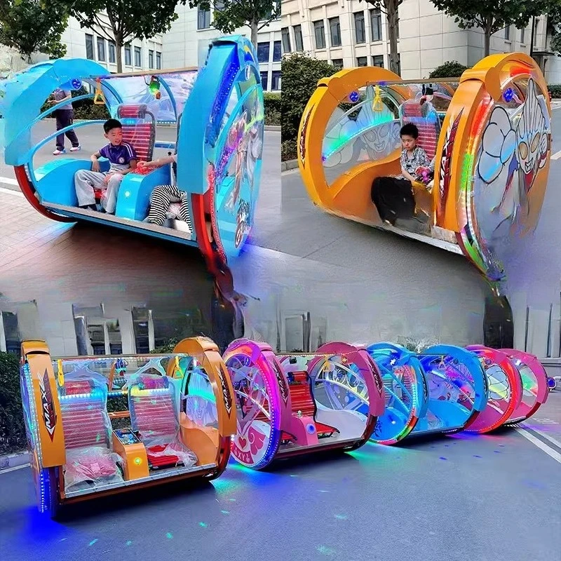 Stall double happy bar car children's luminous amusement Internet celebrity amusement parent-child tumbling car