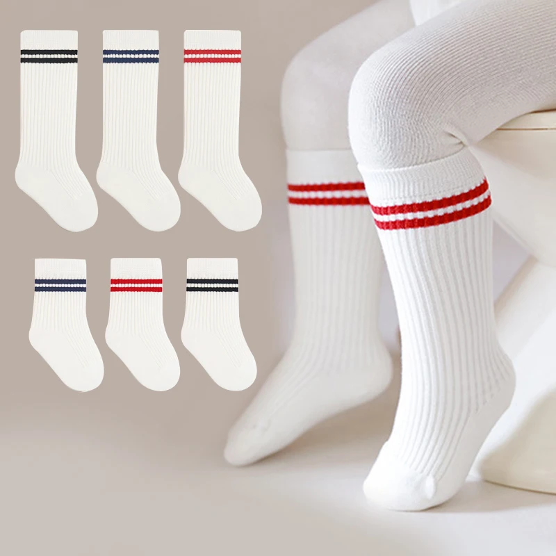 6/3 Pairs Children Socks School Socks With Stylish Designs Boy Socks Girl's Socks For Newborn Baby Accessories