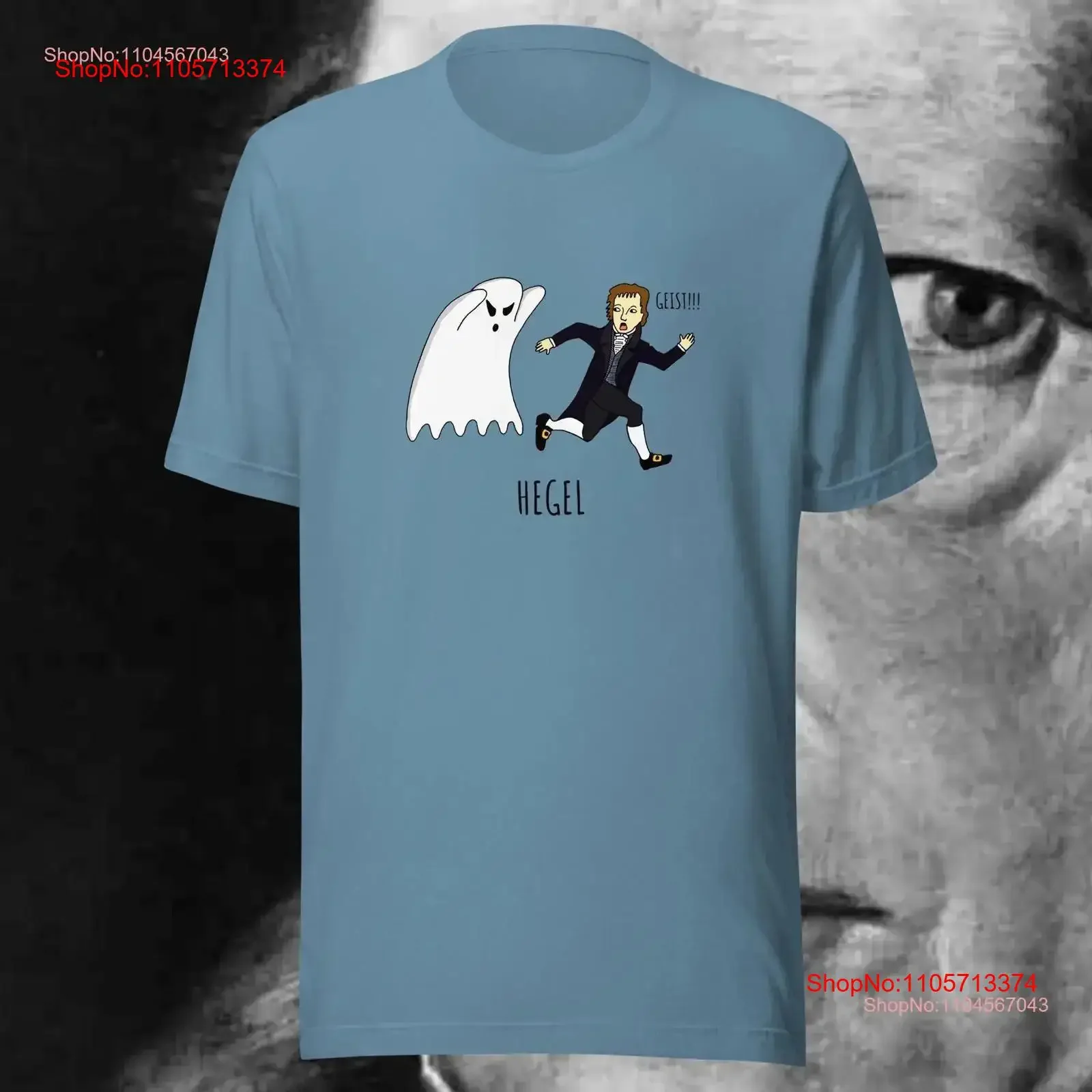 Wilhelm Friedrich Hegel Geist Dialectic German Philosophy Idealism T shirt vintage Washed Unisex designer clothes