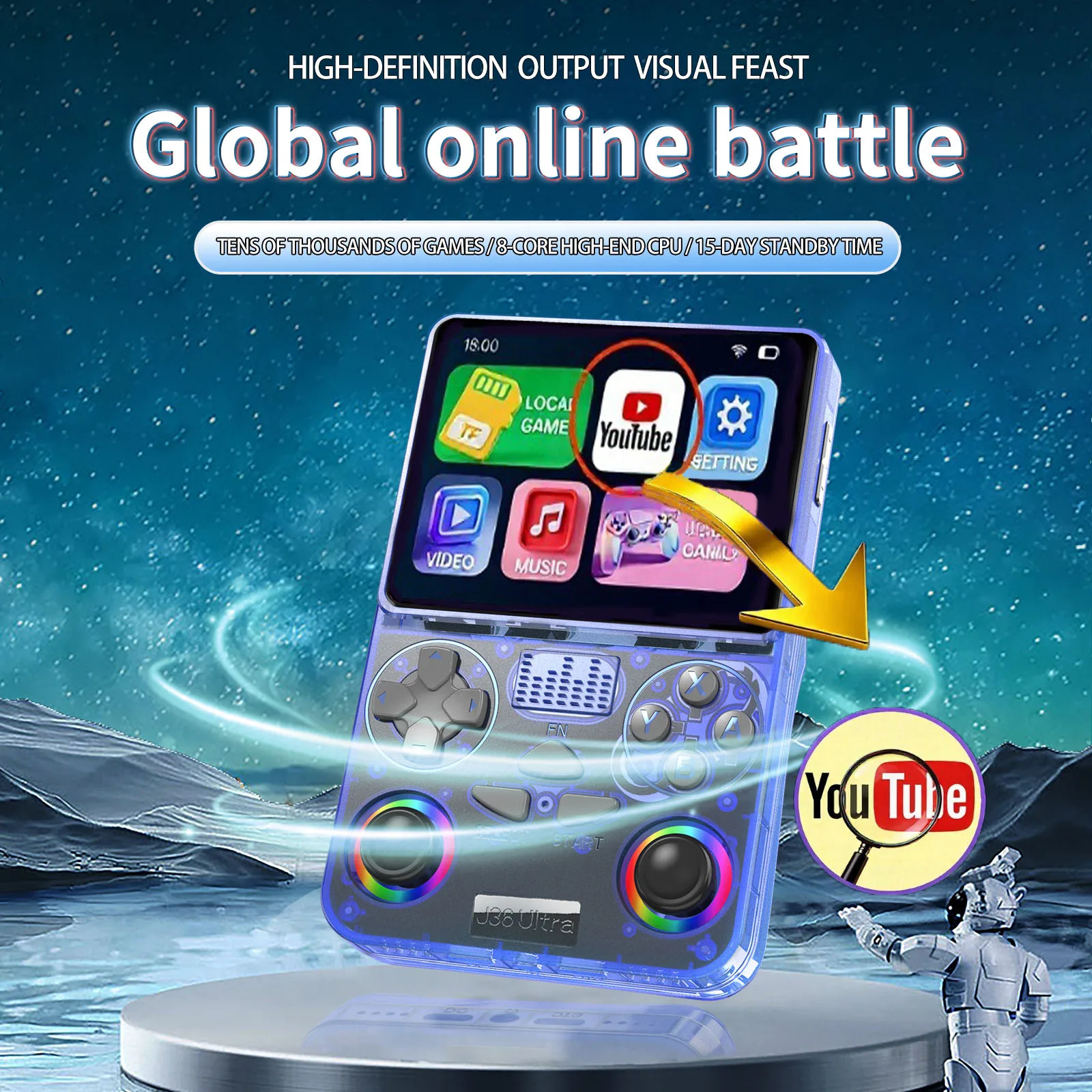 j36-ultra-global-battle-giochi-psp-console-di-gioco-portatile-android-connettivita-wifi-giochi-arcade-retro-portatili-nostalgici