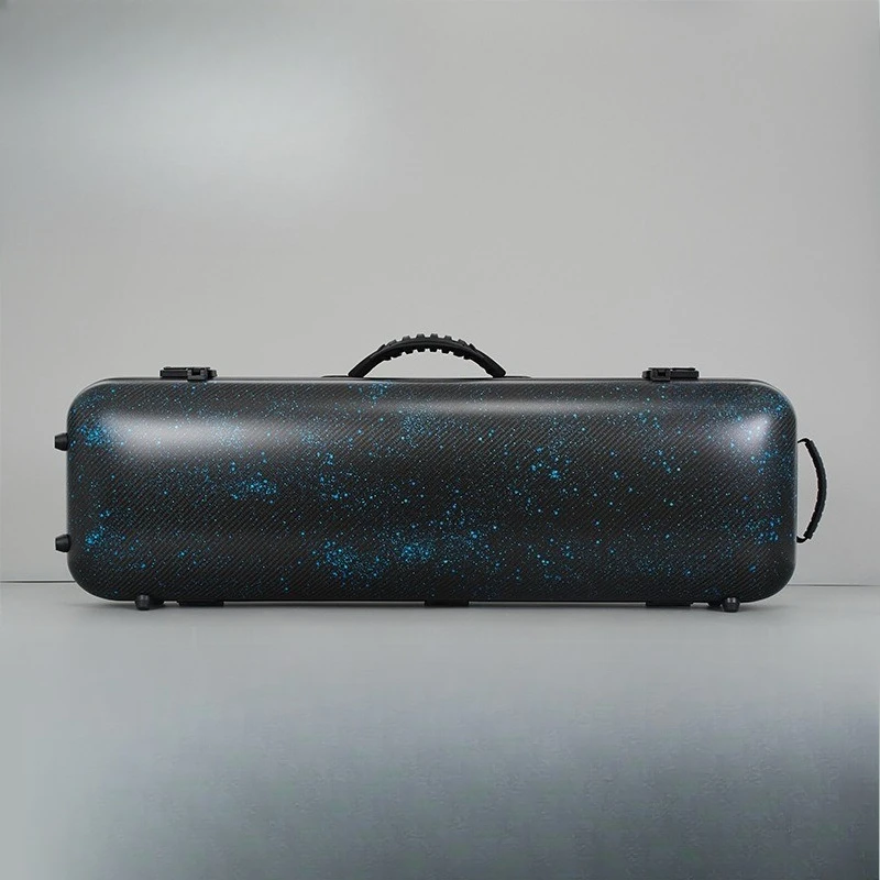 

Sparkling Blue Ultra Light Portable Carbon Fiber Violin Case Net Weight 1.8kg Compression Resistant Wear Resistant Cool